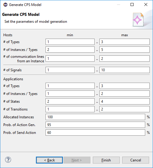 Detailed Model Generator Constraints