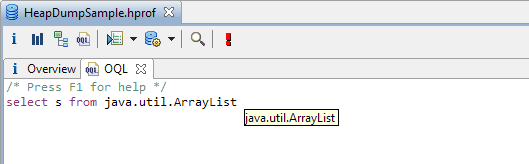 select s. from java.util.ArrayList java.util.ArrayList