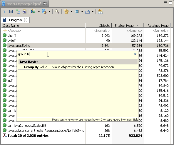 Start Typing To Limit the Selection...