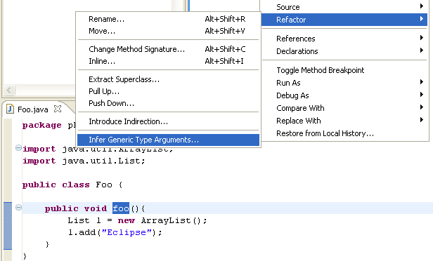 Invoking Infer Generic Type Arguments