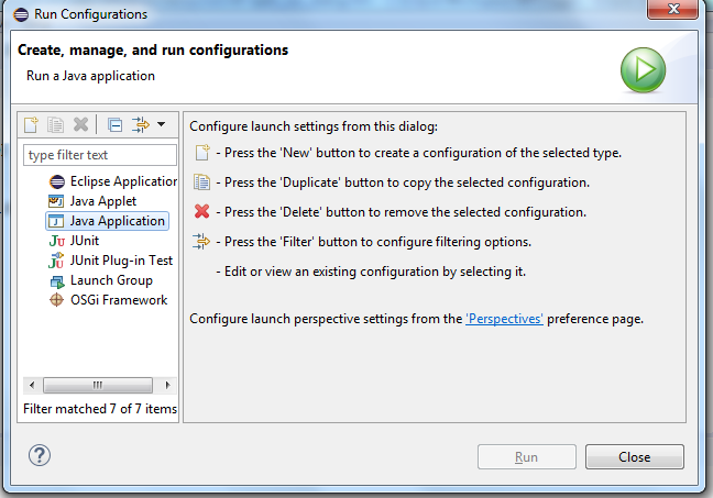 Launch Dialog In Run Mode