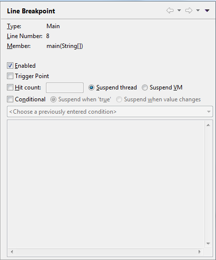 Breakpoint Properties Dialog