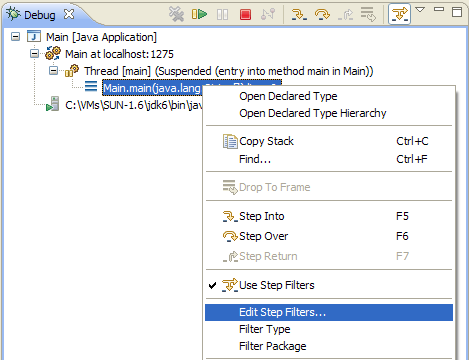 Edit Step Filters