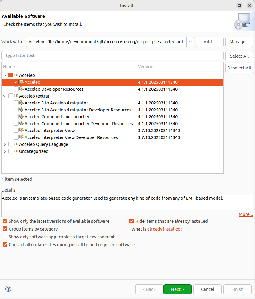 Minimal features and plugins to install