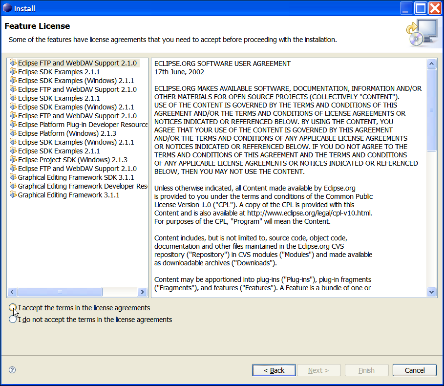 cdt update license agreement