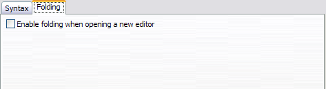 Makefile Editor Folding tab