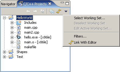 Filters from Projects View