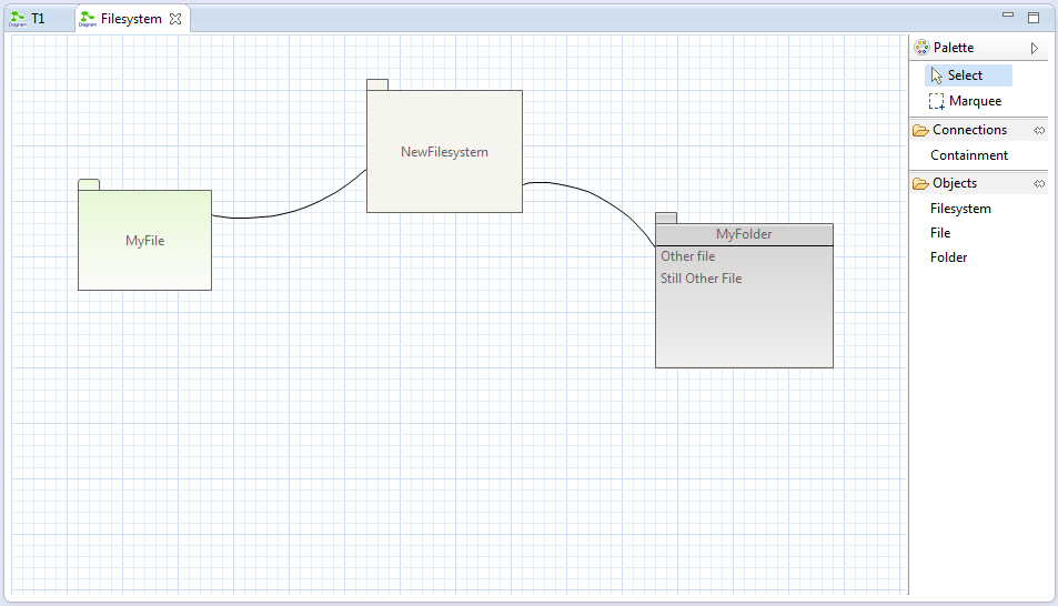 Screenshot of Filesystem Example Editor
