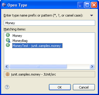 Open Type dialog