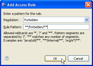 Add Access Rule dialog