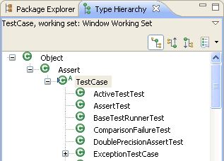 Type Hierarchy view