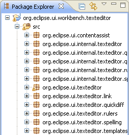 Package Explorer with abbreviations disabled