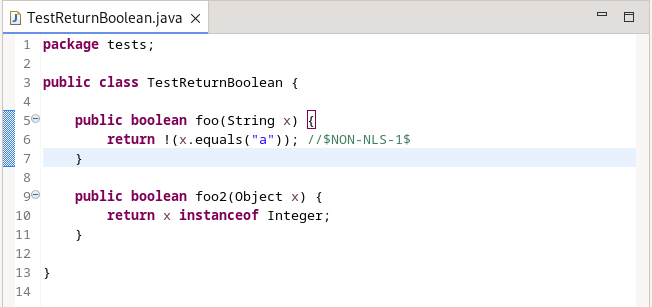 convert boolean if/else to single return after