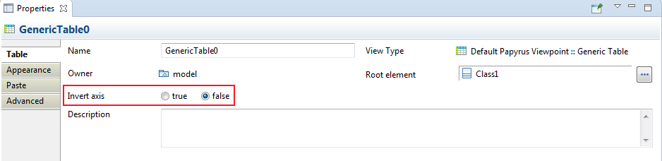 Invert Axis in the Table Property View