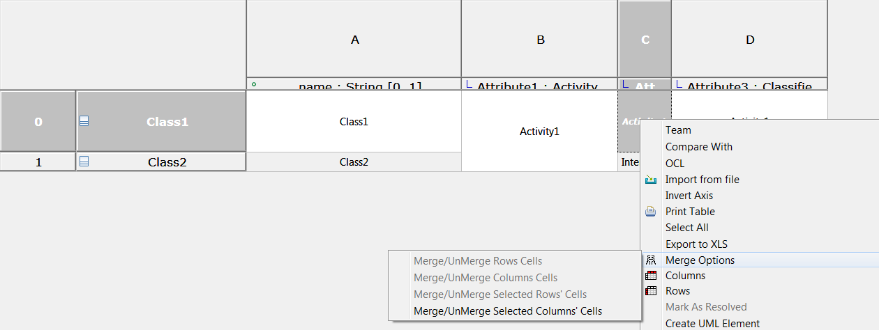 Merge Selected Columns