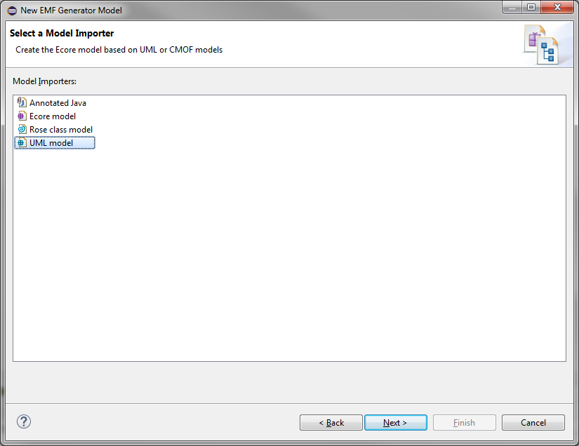 Select a Model Importer