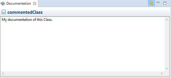  The "Documentation View"