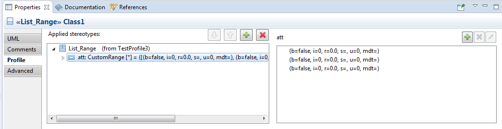 Profile Tab by default