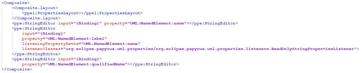 Adding of attributes to an XWT file