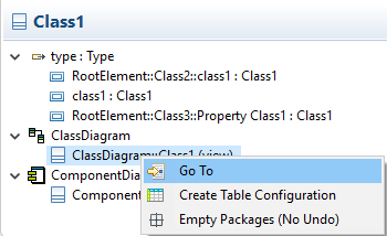  The context menu "Go To"