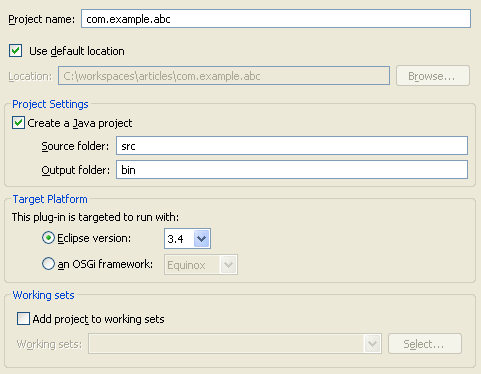 Plug-in Project Structure