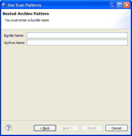 API Use pattern wizard - creating archive patterns