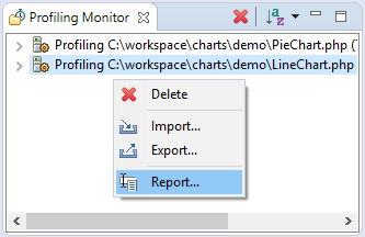 Profiling Monitor View Report