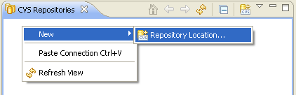 CVS Repositories view