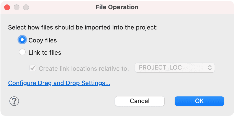 File Operation dialog