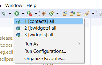 run contacts all dev
