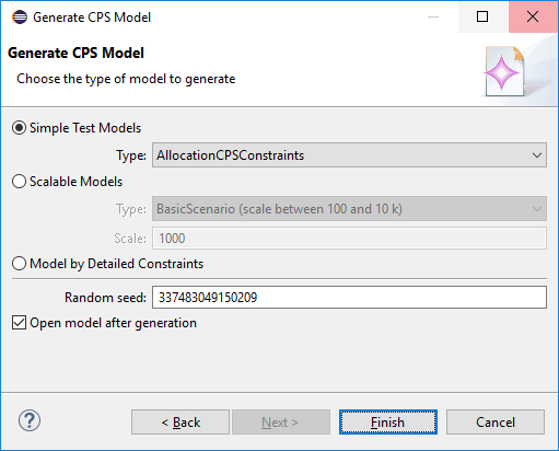 Types of Models in CPS Model Generator