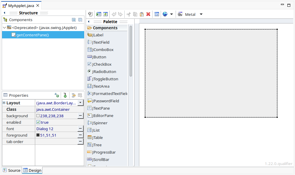 Deprecation indication in Designer editor