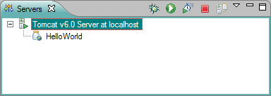 This is an image of the Servers view hiding the Server State decorator.